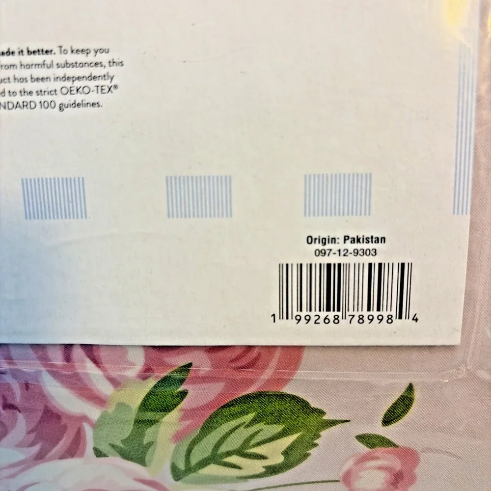 Harlow & Wren Comforter Set Pink Floral w/ Rouching - Twin XL